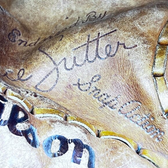 Wilson Leather Baseball Fielders Glove Mitt A2245 Bruce Sutter Right Throw 12 in - Picture 5 of 13